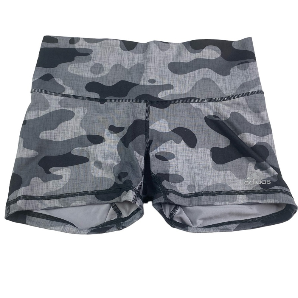 Adidas Grey Camo Yoga Run Shorts Size Small S